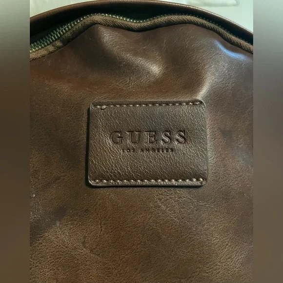 GUESS leather brown backpack - Picture 7 of 12
